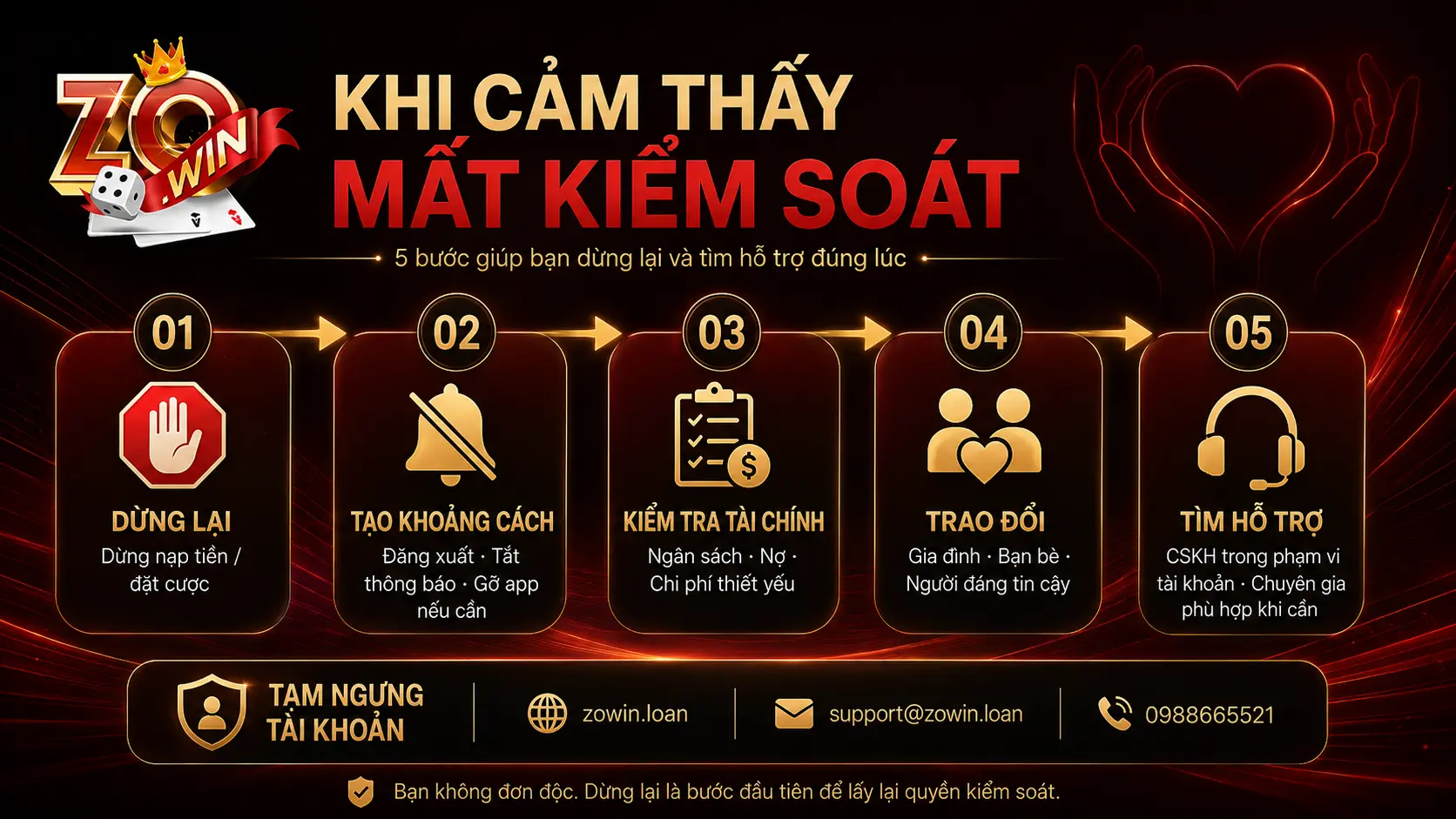 Làm gì khi cảm thấy mình đang mất kiểm soát