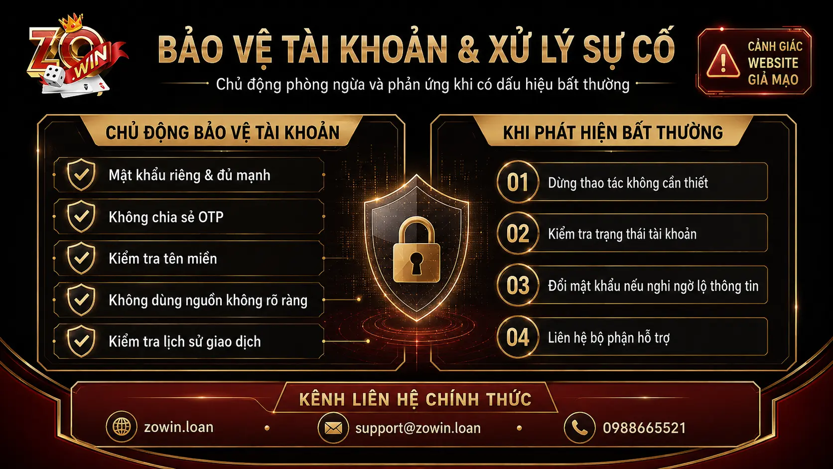 Trách nhiệm bảo mật của người dùng